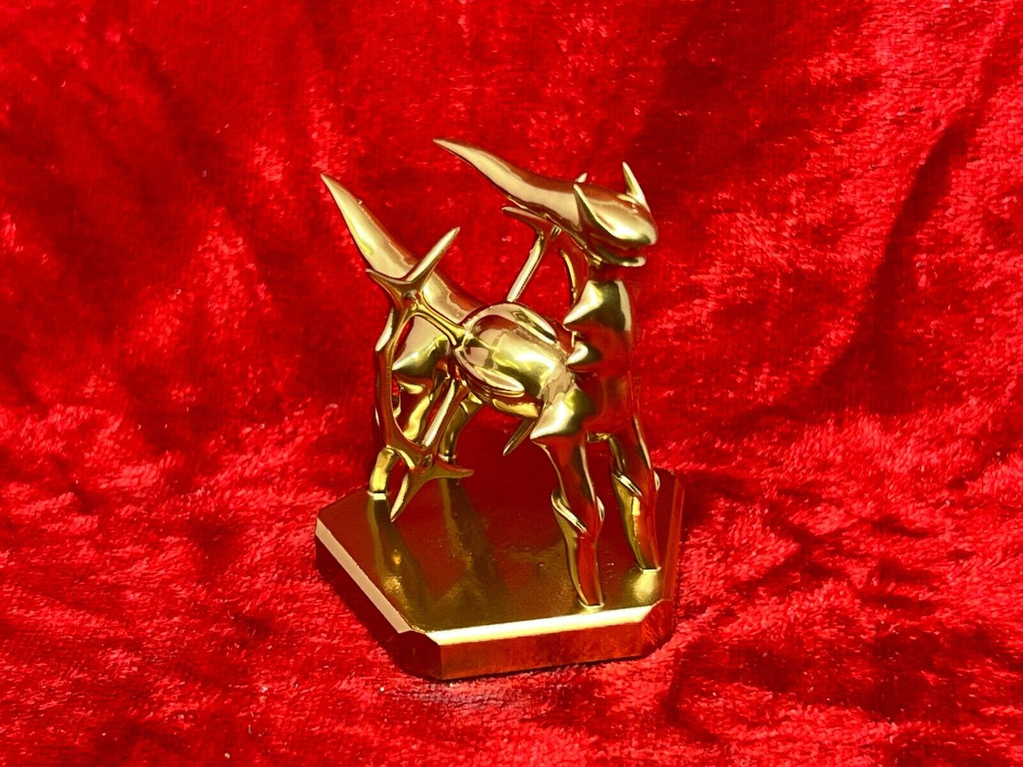 Pokemon #493 Arceus figure Gold TCG Statue Legendary