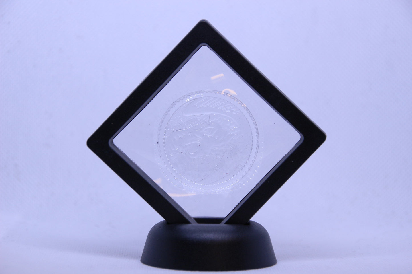 Mighty morphin power rangers Resin cast coin in display case pink ranger Ninja ninjetti crane mmpr clear
