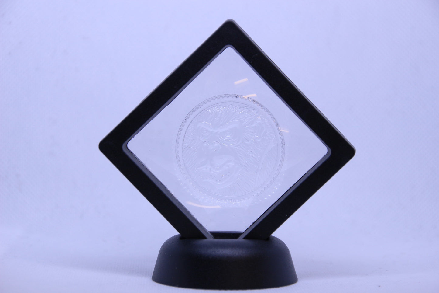 Mighty morphin power rangers Resin cast coin in display case red ranger Ninja ninjetti ape mmpr clear