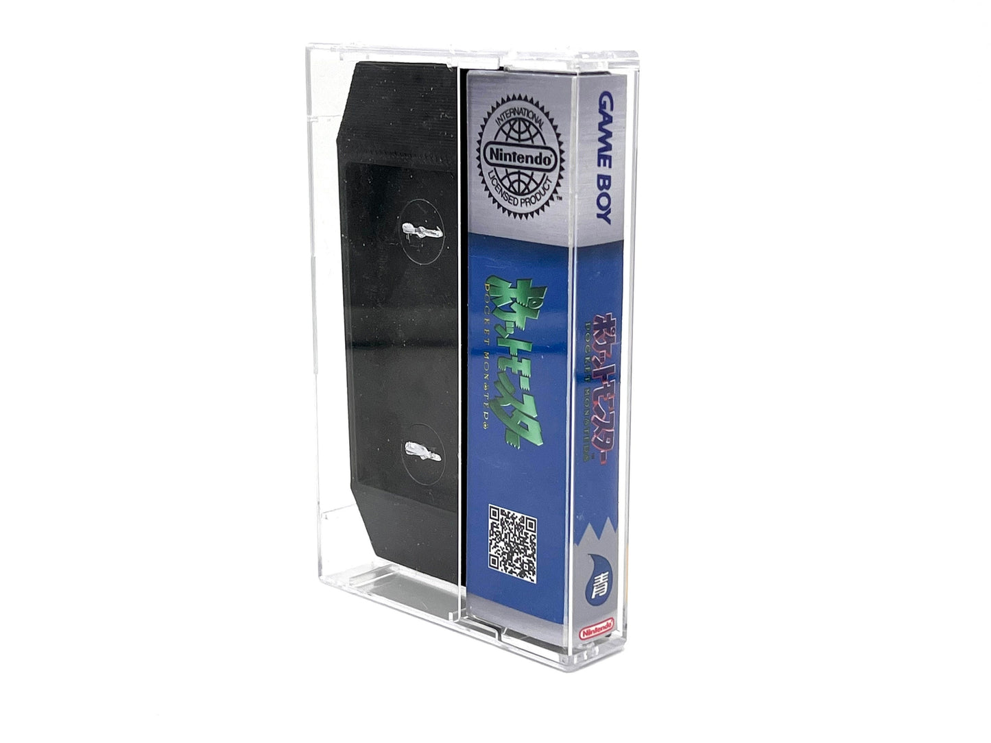 Gameboy game cartridge case Pokemon Blue Japanese Version