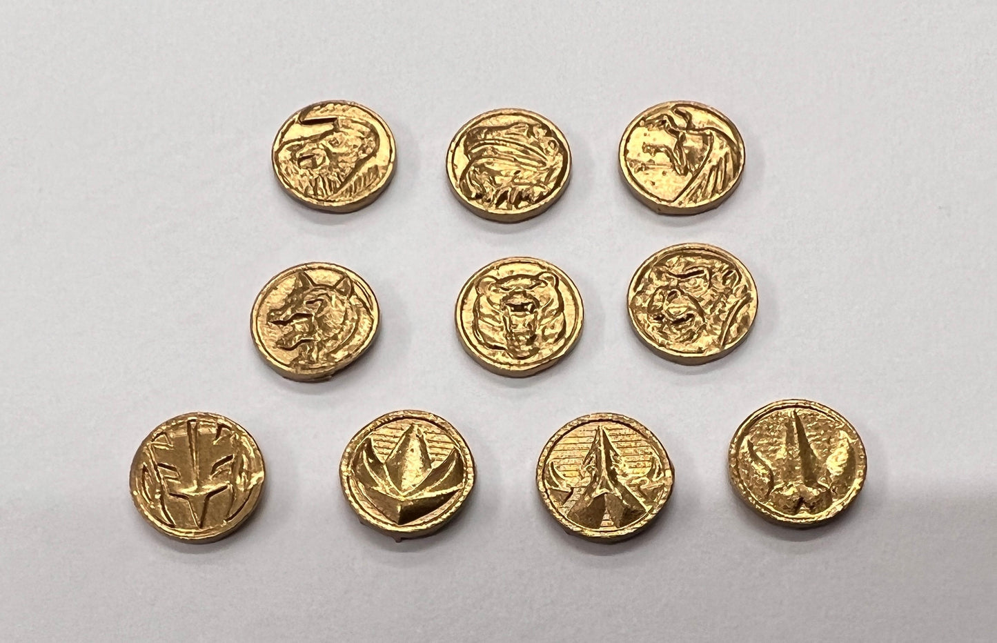 Lightning scale collection Ninjetti power ranger coin chest emblems