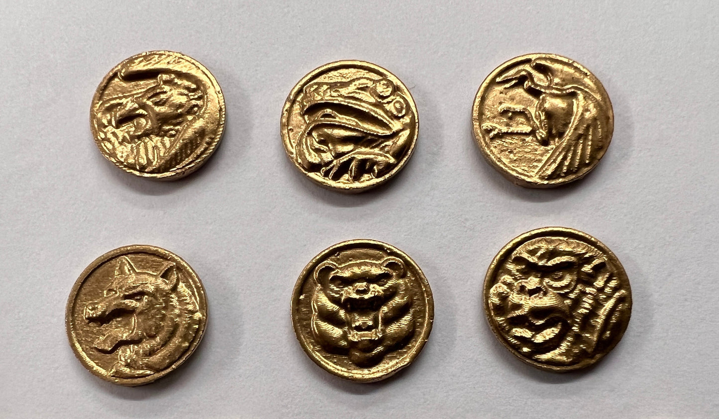 Lightning scale collection Ninjetti power ranger coin chest emblems