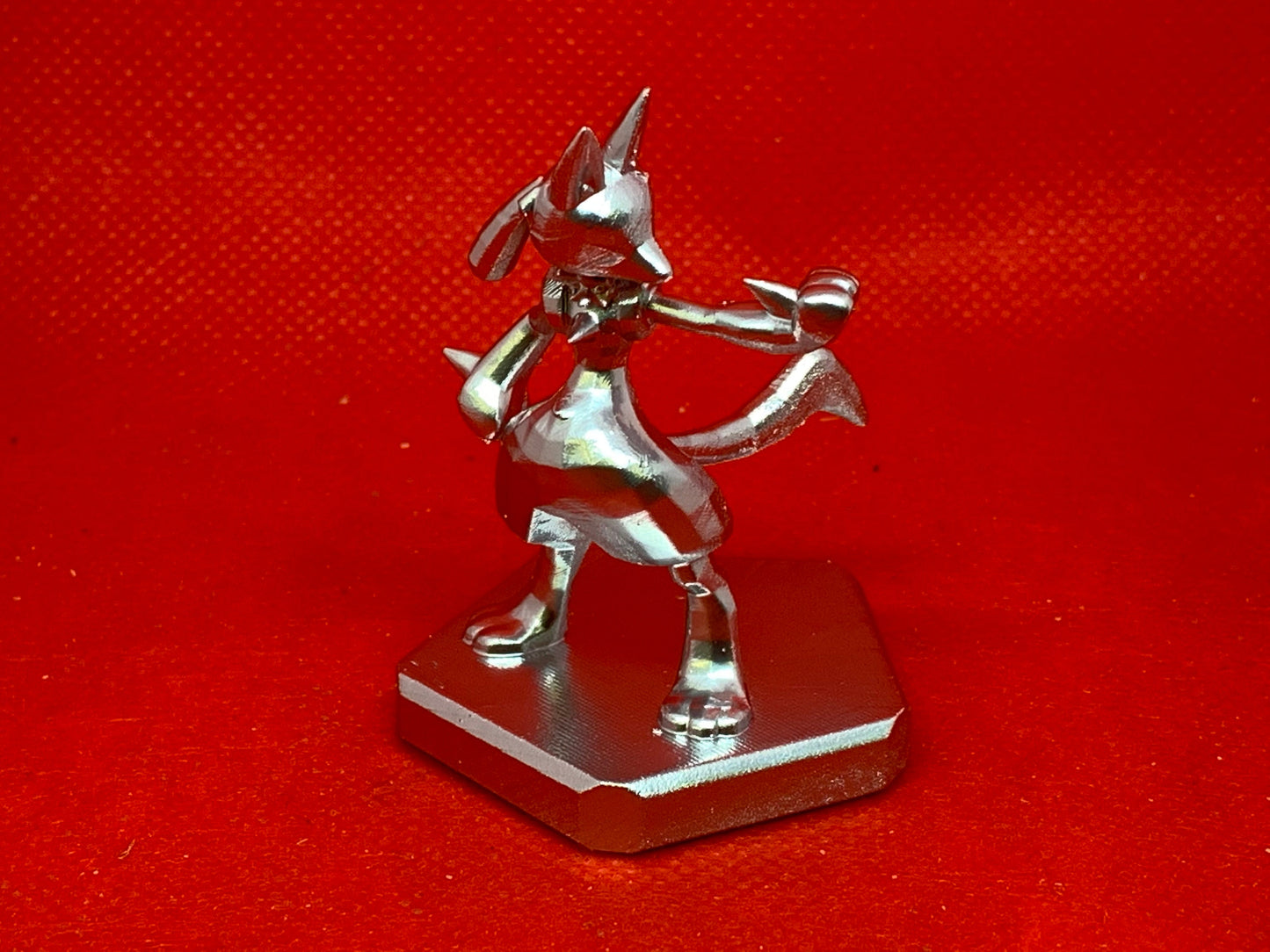 Pokemon #448 Lucario figure Chrome TCG Statue