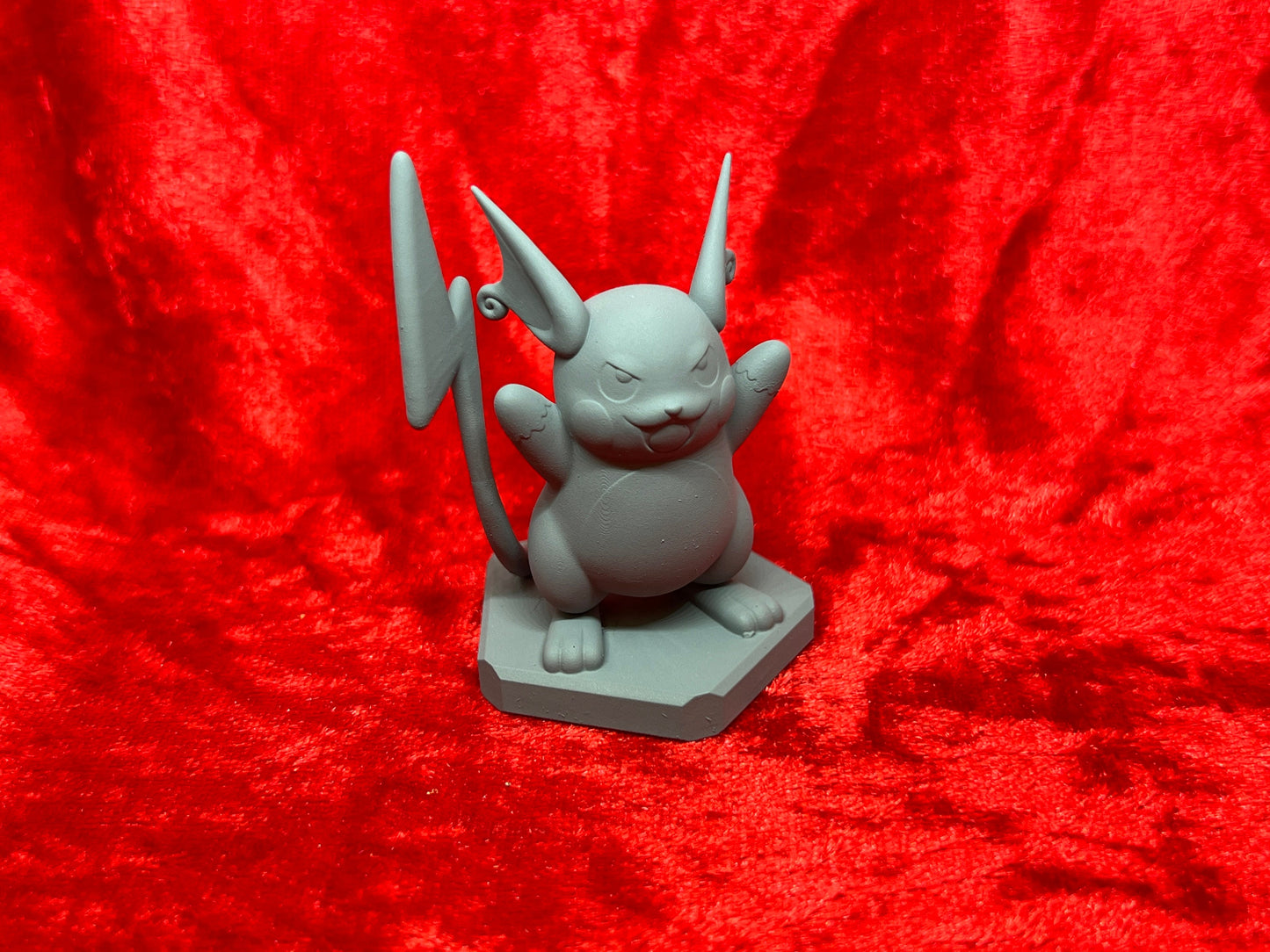 Pokemon #026 Raichu figure Grey TCG Statue