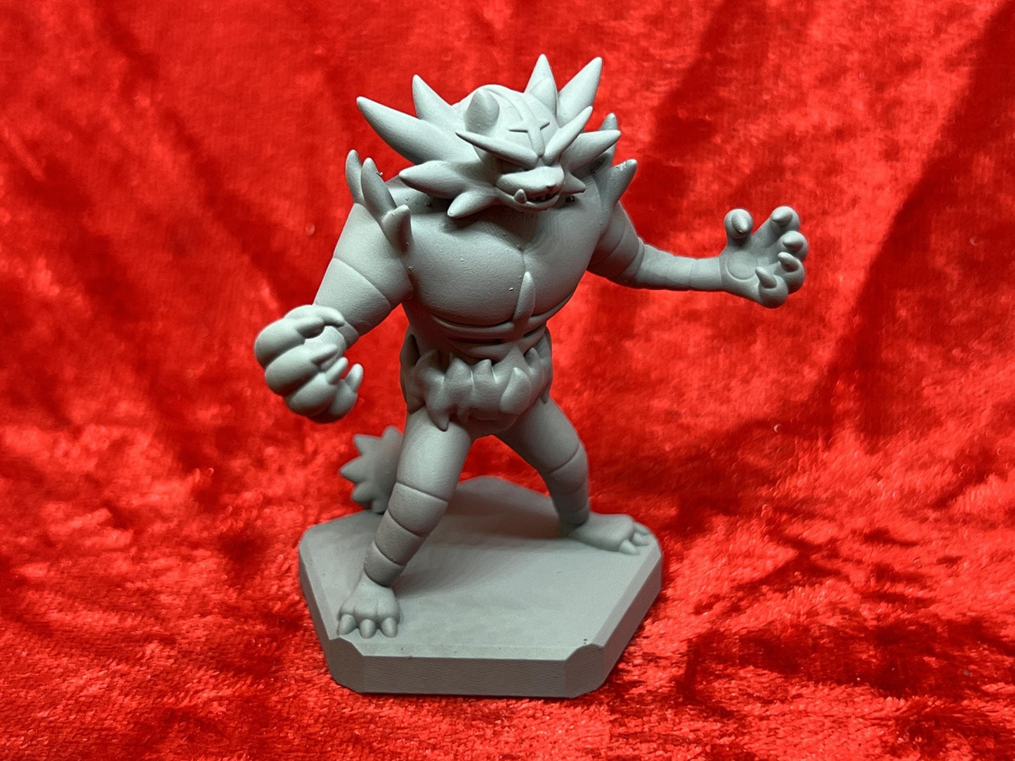 Pokemon #727 Incineroar figure Grey TCG Statue