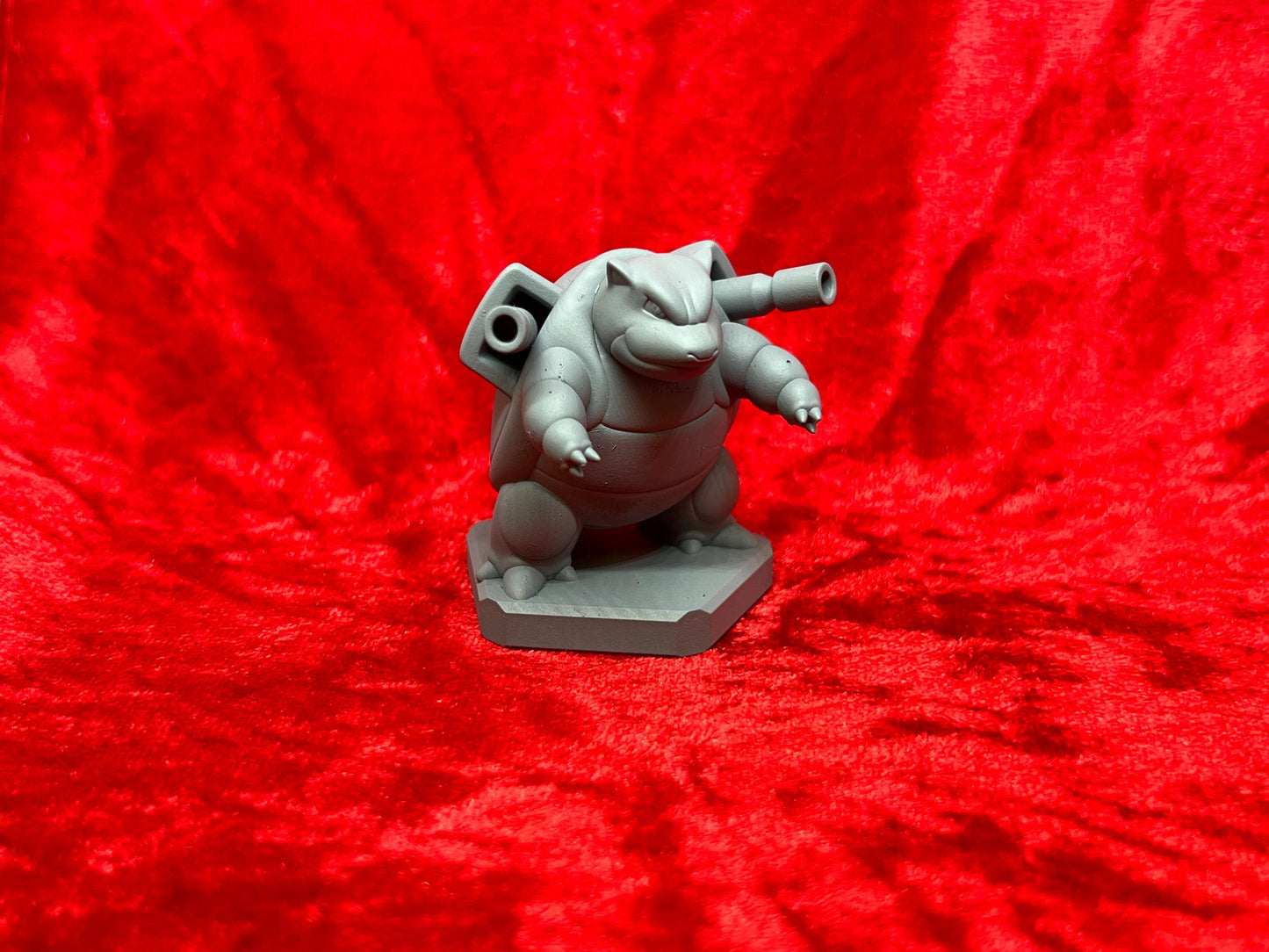 Pokemon #007 Squirtle, #008 Wartortle and #009 Blastoise figures Set Grey TCG Statues