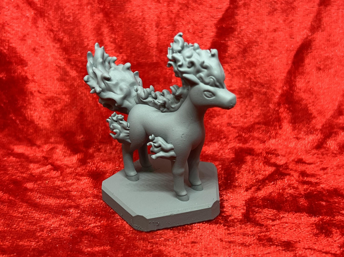 Pokemon #077 Ponyta figure Grey TCG Statue