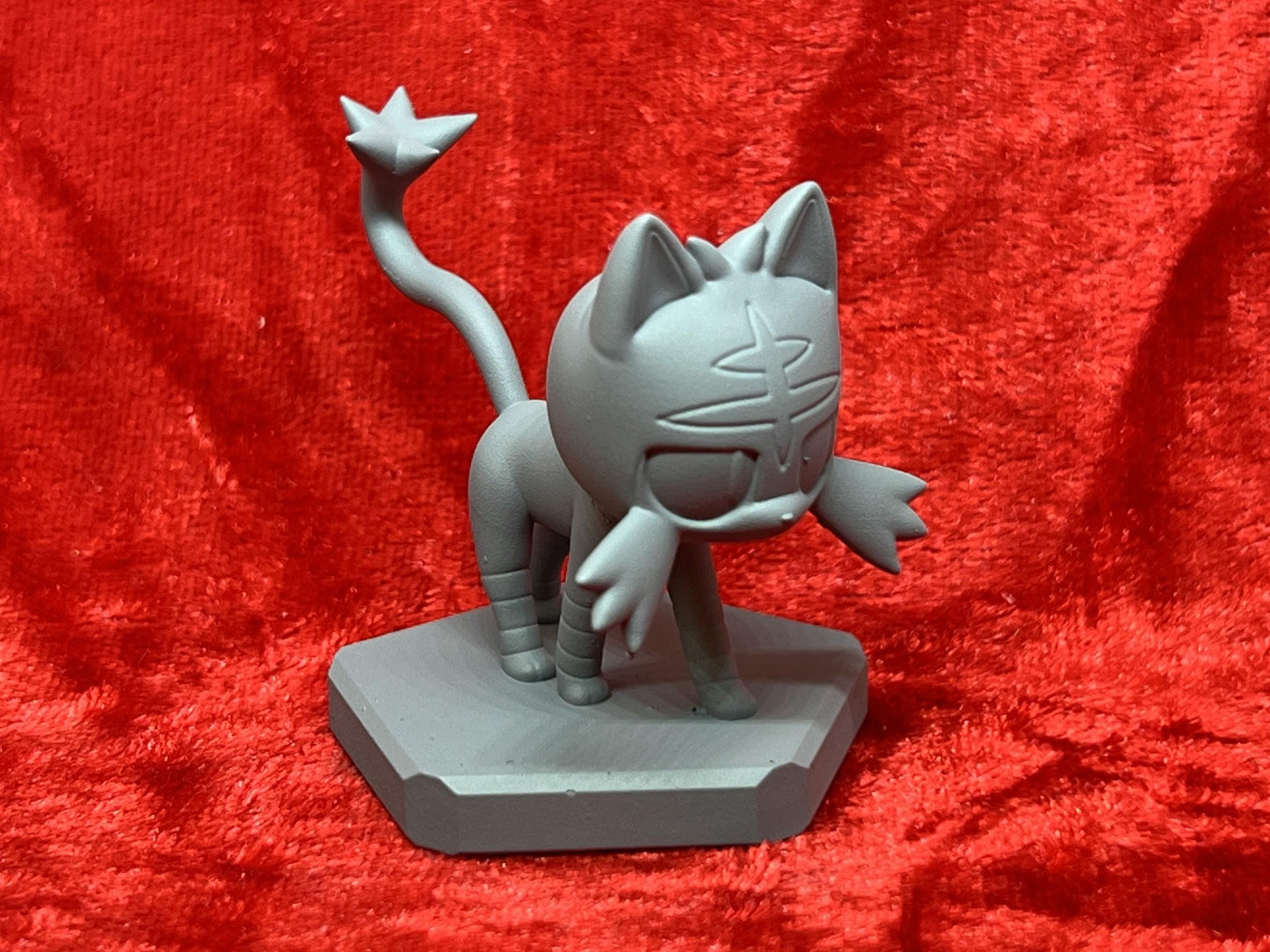 Pokemon #725 Litten figure Grey TCG Statue