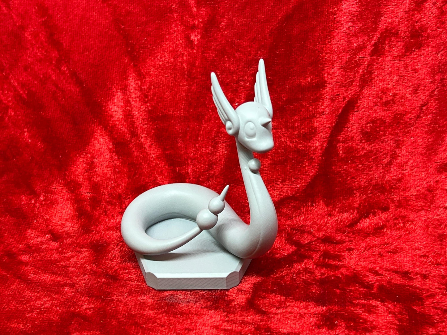 Pokemon #147 Dratini, #148 Dragonair and #149 Dragonite Figures Set Grey TCG Statues