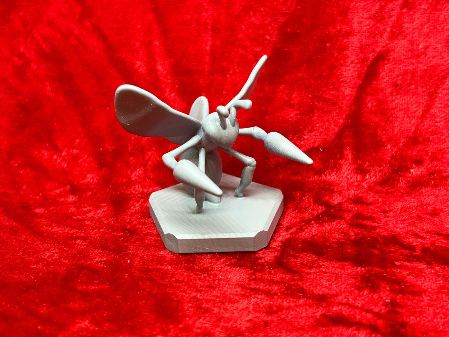Pokemon #013 Weedle, #014 Kakuna and #015 Beedrill Figures Set Grey TCG Statues