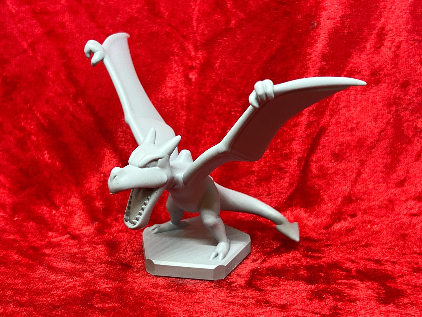 Pokemon #142 Aerodactyl Figure Grey TCG Statue Fossil