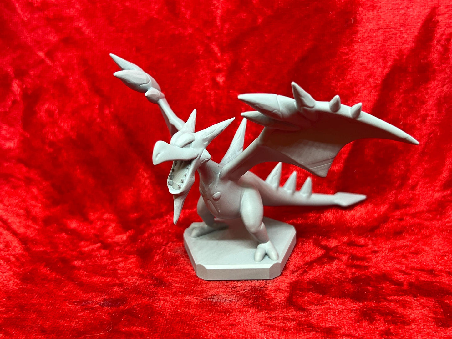 Pokemon #142 Mega Aerodactyl Figure Grey TCG Statue Fossil