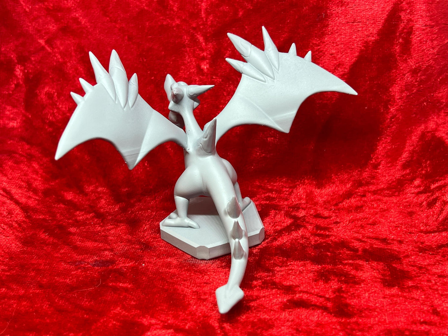 Pokemon #142 Mega Aerodactyl Figure Grey TCG Statue Fossil