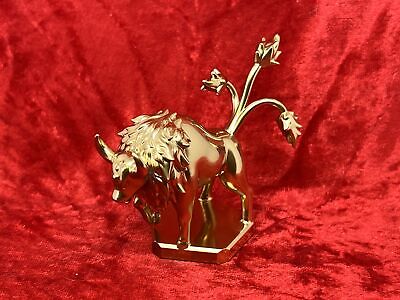 Pokemon #128 Tauros Figure Gold Statue TCG