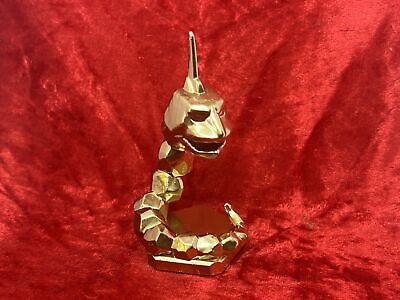 Pokemon #095 Onix Figure Gold Statue TCG