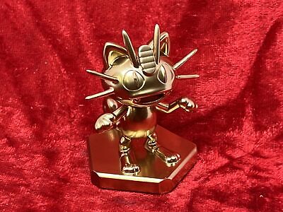 Pokemon #052 Meowth Figure Gold Statue TCG
