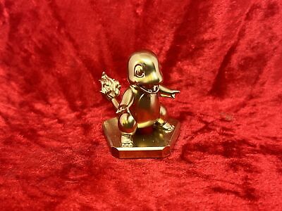 Pokemon #004 Charmander Figure Gold Statue TCG