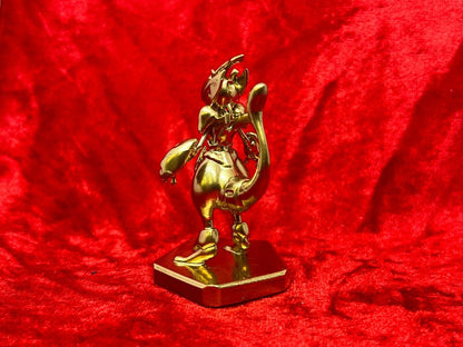 Pokemon #150 Armoured Mewtwo figure Gold TCG Statue