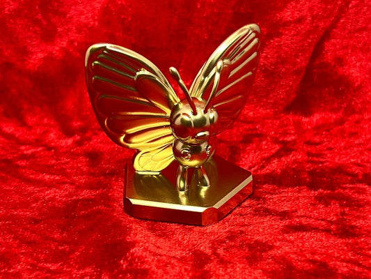 Pokemon #012 Butterfree figure Gold TCG Statue