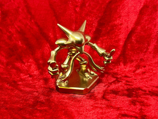 Pokemon #065 Alakazam figure Gold TCG Statue