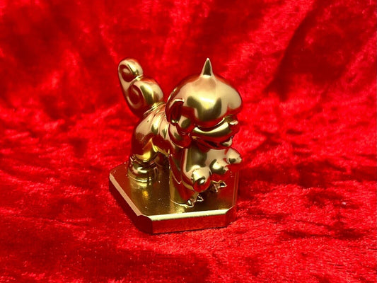 Pokemon #058 Hisuian Growlithe figure Gold TCG Statue