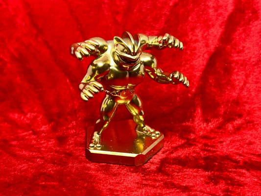 Pokemon #068 Machamp figure Gold TCG Statue