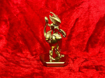 Pokemon #150 Armoured Mewtwo figure Gold TCG Statue