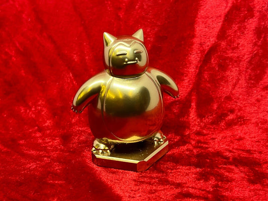 Pokemon #143 Snorlax figure Gold TCG Statue