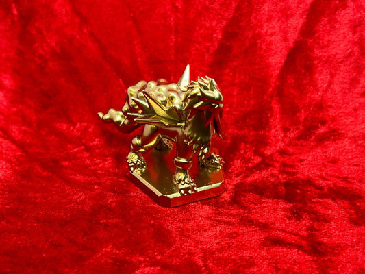 Pokemon #244 Entei figure Gold TCG Statue Legendary Dog