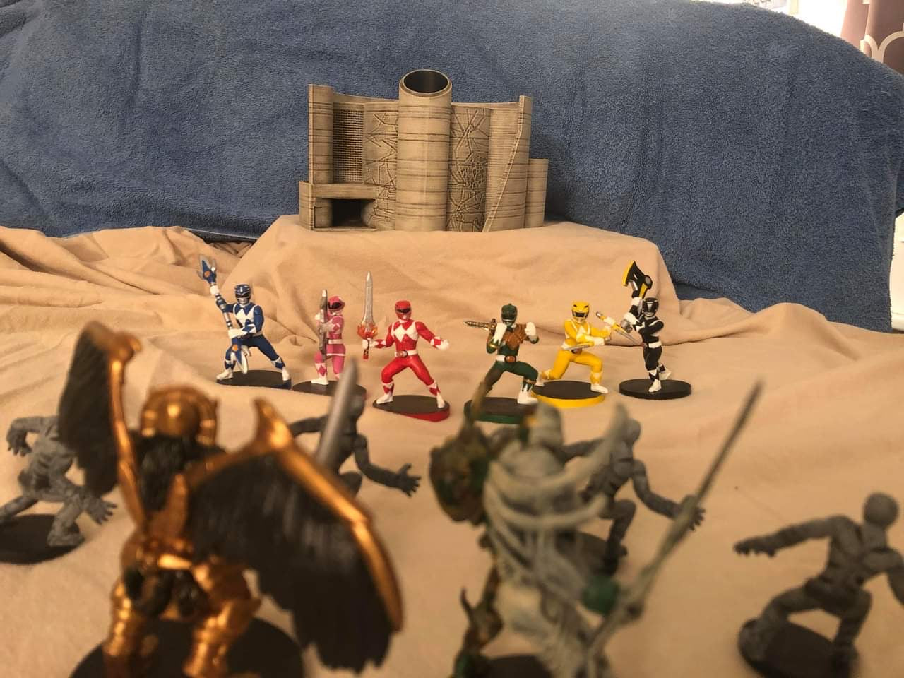 Power rangers heroes of the grid Command centre Dice tower mmpr HOTG board game d&d