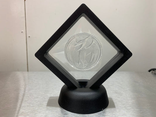 Mighty morphin power rangers Resin cast coin in display case pink ranger Pterodactyl mmpr
