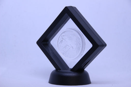 Mighty morphin power rangers Resin cast coin in display case pink ranger Ninja ninjetti crane mmpr clear