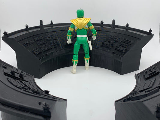 Mighty morphin power rangers lightning scale command centre consoles diorama set