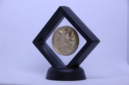 Power Rangers Replica Power Coin Blue Ranger Triceratops Legacy Gold