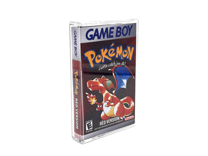 Gameboy game cartridge case Pokemon Red Version