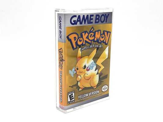 Gameboy game cartridge case Pokemon Yellow Version