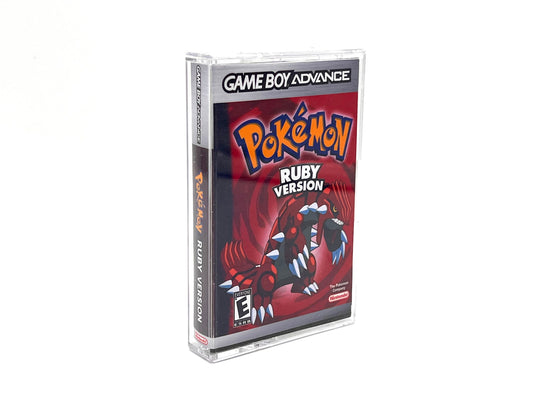 Gameboy Advance game cartridge case Pokemon Ruby Version