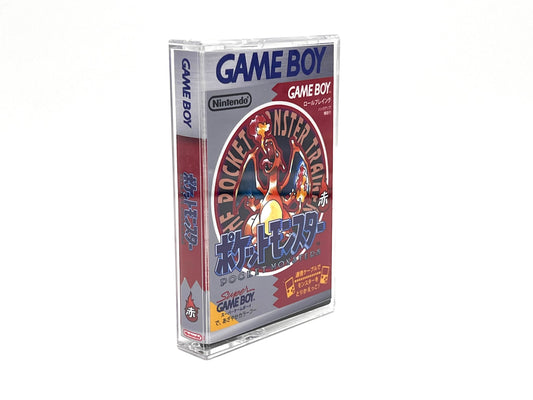 Gameboy game cartridge case Pokemon Red Japanese Version