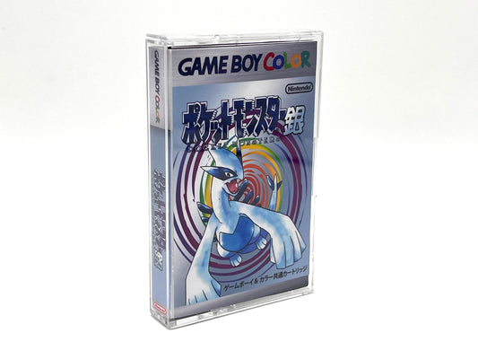 Gameboy game cartridge case Pokemon Silver Japanese Version