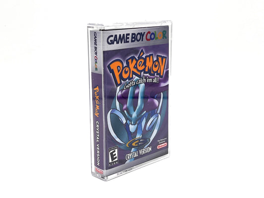 Gameboy game cartridge case Pokemon Crystal Version