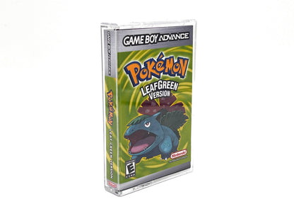 Gameboy Advance game cartridge case Pokemon Leaf Green Version