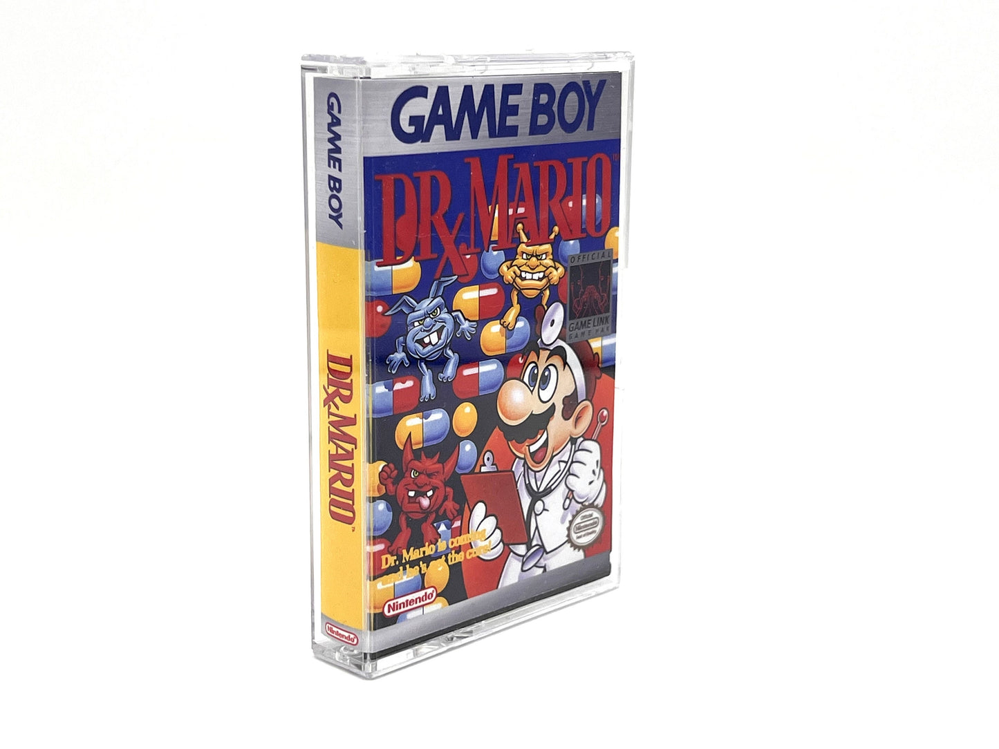 Gameboy game cartridge case Dr Mario Retro gaming
