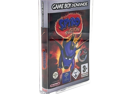 Gameboy Advance game cartridge case Spyro Fusion