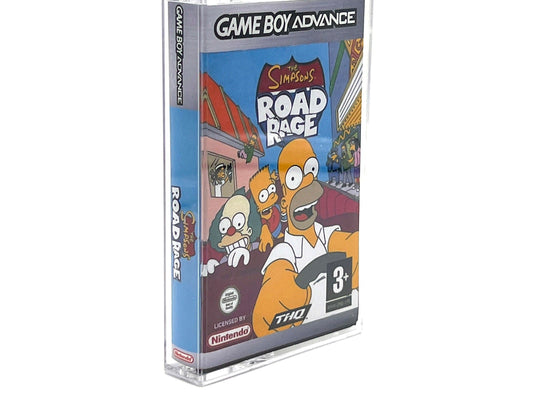 Gameboy Advance game cartridge case The Simpsons Road Rage