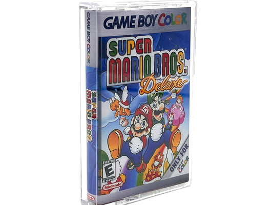 Gameboy Color game cartridge case Super Mario Bros Deluxe