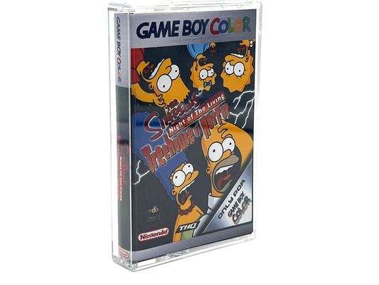 Gameboy Color game cartridge case The Simpsons Night of the living treehouse of horror
