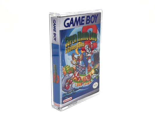 Gameboy game cartridge case Super Mario Land 2 Retro gaming
