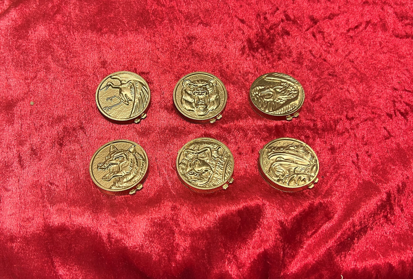 Power Rangers Ninjetti power coins for 1993 Morpher