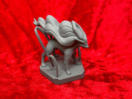 Pokemon #245 Suicune figure Grey TCG Statue