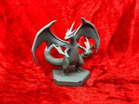 Pokemon #006 Mega Charizard Y figure Grey TCG Statue